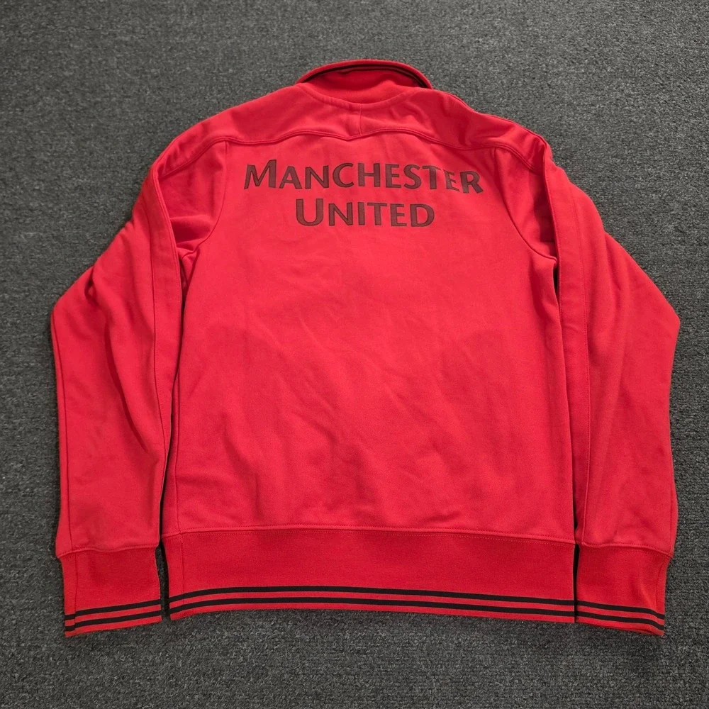 Nike Manchester United Track Jacket Mens Small Red Soccer Football DHL Training
